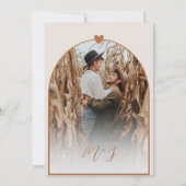 Invitation Fleur sauvage et Citrouille Boho Chic Mariage de a (Dos)