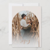 Invitation Fleur sauvage et Citrouille Boho Chic Mariage de a (Dos)