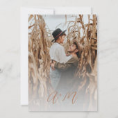 Invitation Fleur sauvage et Citrouille Boho Chic Mariage de a (Dos)