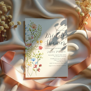 Invitation Fleur sauvage et verdure Boho Garden Fête des mari
