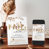 Invitation Fleur sauvage Fall in Love Elegant Baby shower