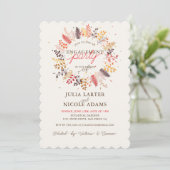 Invitation Fleur sauvage Fern Champagne Foliage (Debout devant)