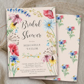 Invitation Fleur sauvage Fête des mariées Rustique Pays Flora