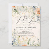 Invitation Fleur sauvage Fête Romantique Automne Love Fête de (Devant)