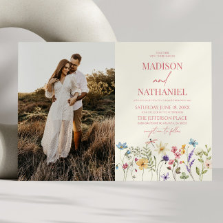 Invitation Fleur sauvage Fleur Fleur Floral Jardin Photo Mari