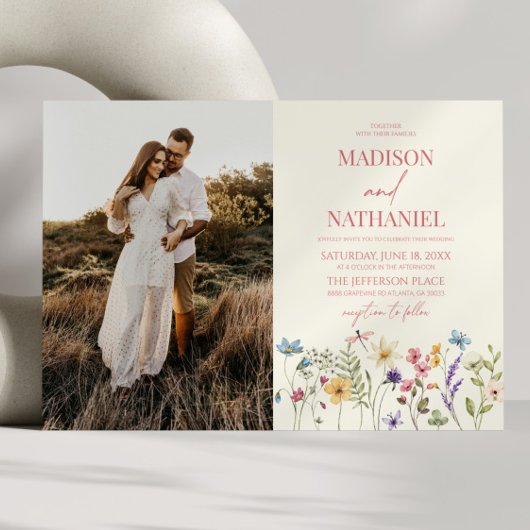 Invitation Fleur sauvage Fleur Fleur Floral Jardin Photo Mari