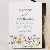 Invitation Fleur sauvage Fleur Fleur Flore Jardin Mariage