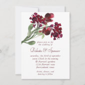 Invitation Fleur sauvage | Fleurs rousses de Bohême (Devant)