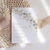 Invitation fleur sauvage Floral Baby shower