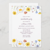 Invitation Fleur sauvage Floral Bachelorette (Devant / Derrière)