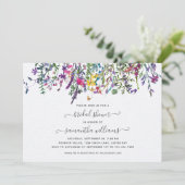 Invitation fleur sauvage Floral Bridal (Debout devant)