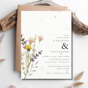 Invitation Fleur sauvage Floral Meadow Garden Mariage