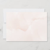 Invitation Fleur sauvage floral romantique Fête des mariées B (Dos)