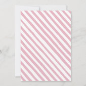 Invitation Fleur sauvage floral rose aquarelle bébé douche fi (Dos)