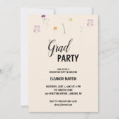 Invitation Fleur sauvage fraîche (Devant)