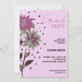 Invitation Fleur sauvage fraîche Lilac Purple (Devant)