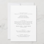 Invitation Fleur sauvage Galant Multicolor Mariage avant et a (Dos)