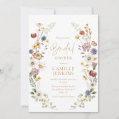 Invitation fleur sauvage Garden Bridal Shower (Devant)