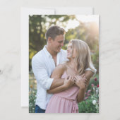 Invitation Fleur sauvage Garden Modern Photo Mariage Enregist (Dos)