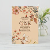 Invitation Fleur sauvage Garden Party 1er anniversaire (Debout devant)