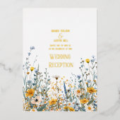 Invitation Fleur sauvage Gold Foil (Recto)