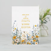 Invitation Fleur sauvage Gold Foil (Debout devant)