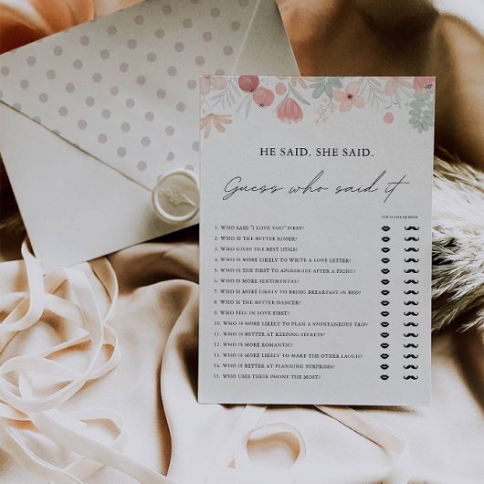 Invitation Fleur sauvage Il A Dit Qu'Elle A Dit Chaussure Mod