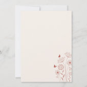 Invitation Fleur sauvage Il Me Donne Fête des mariées De Papi (Dos)