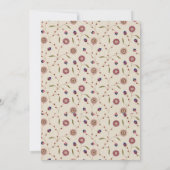 Invitation Fleur sauvage imprimable Floral facile à éditer Ma (Dos)