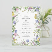 Invitation Fleur sauvage Jardin Whimsical Boho Rustique Maria (Debout devant)