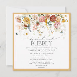 Invitation Fleur sauvage jaune Brunch & Fête des mariées mous