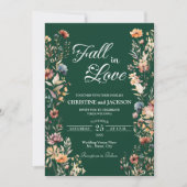 Invitation Fleur sauvage Leaf Fall in Love and Details Mariag (Devant)