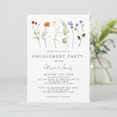 Invitation Fleur sauvage LGBT Gay pride Floral Engagement Par (Debout devant)