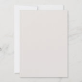 Invitation Fleur sauvage Lui ou Elle Élégante Révélation de g (Dos)