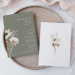 Invitation Fleur sauvage lunatique | Sage Nous Renouvelons En<br><div class="desc">Ce Fleur sauvage fantasque | Sage nous faisons toujours l'invitation de renouvellement est parfait pour votre simple et élégant renouvellement vow boho. Les fleurs sauvages minimalistes d'aquarelle vous feront vivre votre vision ! Le design de jolies fleurs blanches et dorées, avec des touches de violet et de jaune, complètera votre...</div>