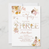 Invitation Fleur sauvage magique Fairy Butterfly 3e anniversa (Devant)