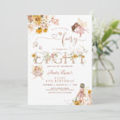 Invitation Fleur sauvage magique Fairy Butterfly 8e anniversa (Debout devant)