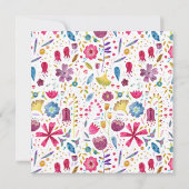 Invitation Fleur sauvage Mariage d'aquarelle moderne (Dos)