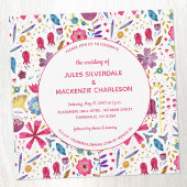 Invitation Fleur sauvage Mariage d'aquarelle moderne