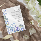 Invitation Fleur sauvage Mariage Lilac Periwinkle Floral Phot