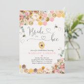Invitation Fleur sauvage Mariée à être Fête des mariées (Debout devant)