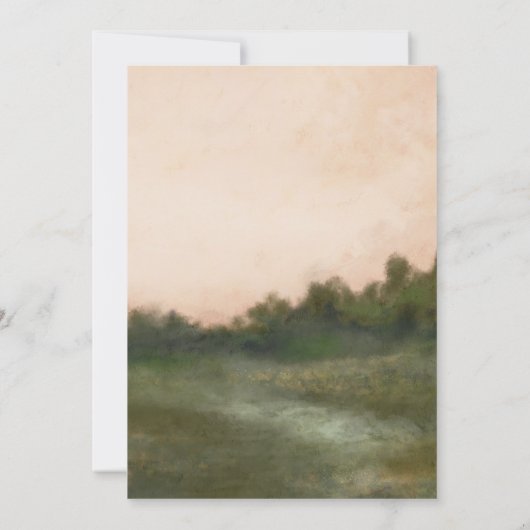 Invitation Fleur sauvage Meadow (Dos)