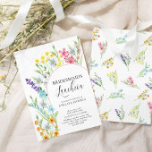 Invitation Fleur sauvage Meadow Arch Bridesmaiers Déjeuner