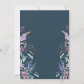 Invitation Fleur sauvage Meadow Baby dans le Baby shower en f (Dos)