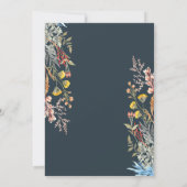 Invitation Fleur sauvage Meadow Baby in Bloom Baby shower séc (Dos)