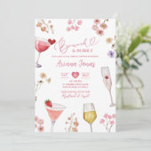 Invitation Fleur sauvage Meadow Brunch et Fête des mariées Bu (Debout devant)