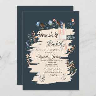 Invitation Fleur sauvage Meadow Brunch & Fête des mariées Bub