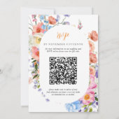 Invitation Fleur sauvage Meadow | Floral Mariage Crest RSVP (Dos)