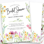 Invitation Fleur sauvage Meadow Jolie Fête des mariées floral