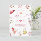 Invitation Fleur sauvage Meadow Summer Suède Midsommar Party (Debout devant)